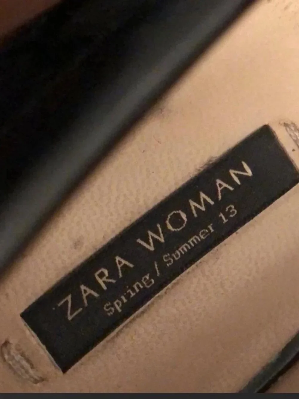 Zara Black Leather Loafer Flats EU 38